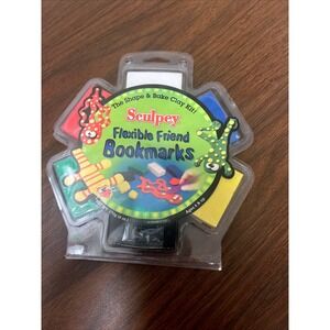 Shape & Bake Clay Kit Sculpey Flexible Friend Bookmarks Repositionable!‎ Six Bar